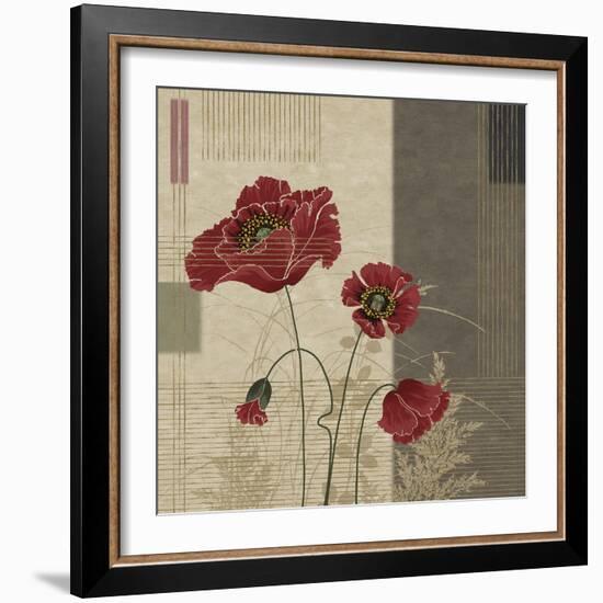 Papavar II-Linda Wood-Framed Giclee Print