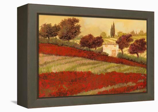 Papaveri Toscana I-Guido Borelli-Framed Stretched Canvas