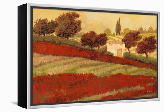 Papaveri Toscana I-Guido Borelli-Framed Stretched Canvas