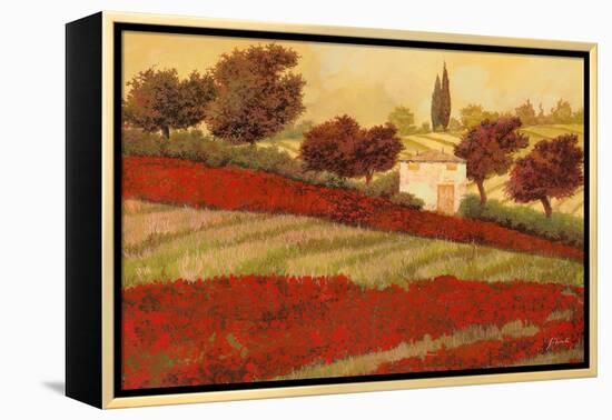 Papaveri Toscana I-Guido Borelli-Framed Stretched Canvas