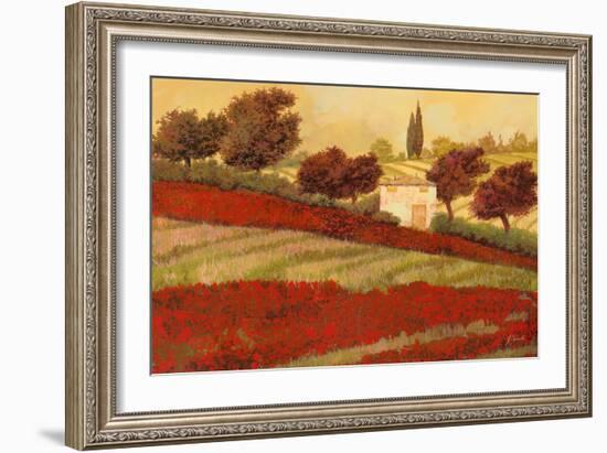 Papaveri Toscana I-Guido Borelli-Framed Art Print