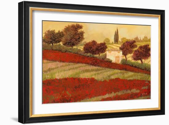 Papaveri Toscana I-Guido Borelli-Framed Art Print