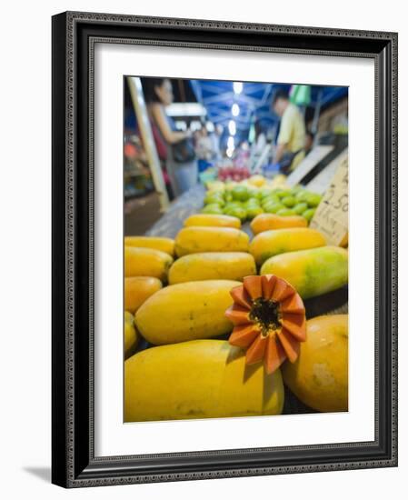 Papaya Fruit, Bangsar Sunday Night Market, Kuala Lumpur, Malaysia, Southeast Asia, Asia-Christian Kober-Framed Photographic Print