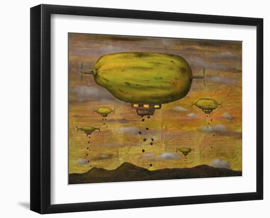 Papaya Sunset-Leah Saulnier-Framed Giclee Print