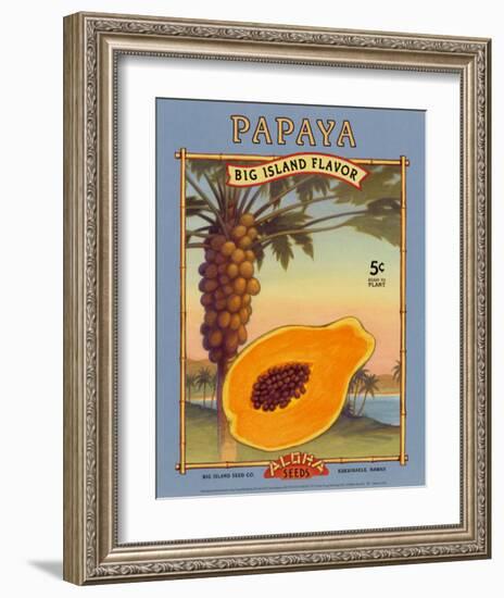 Papaya-null-Framed Art Print