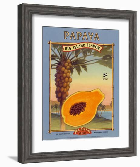 Papaya-null-Framed Art Print