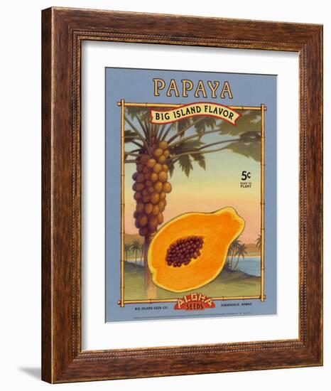 Papaya-null-Framed Art Print