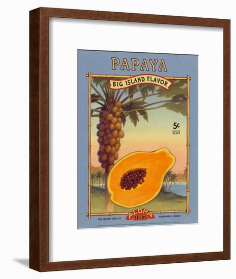 Papaya-null-Framed Art Print