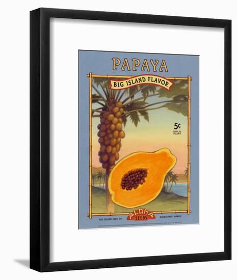 Papaya-null-Framed Art Print