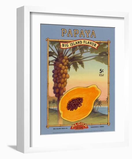 Papaya-null-Framed Art Print