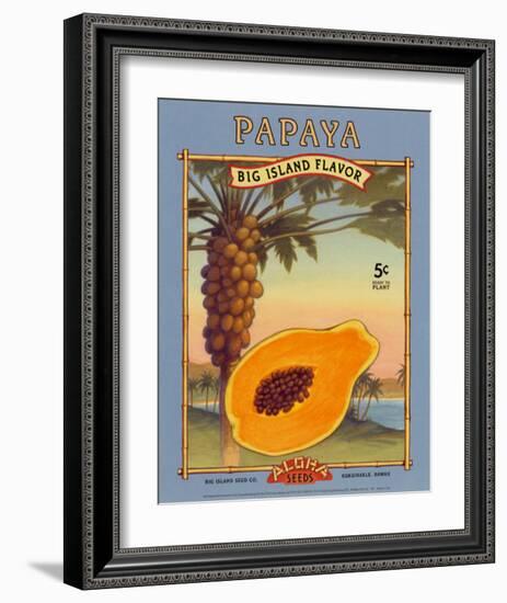 Papaya-null-Framed Art Print