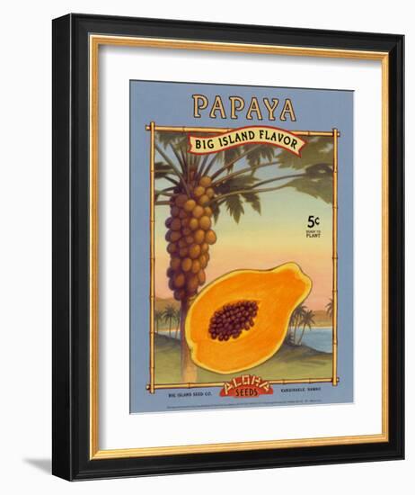 Papaya-null-Framed Art Print