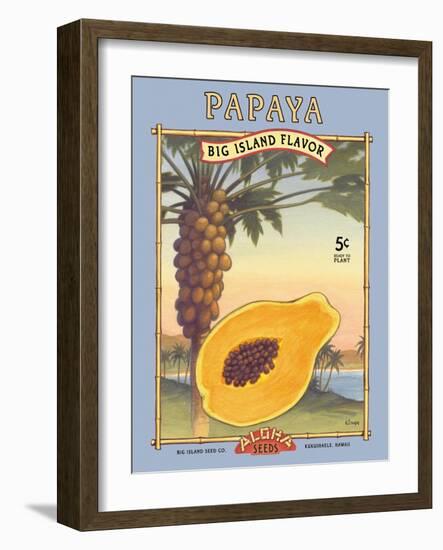 Papaya-Kerne Erickson-Framed Art Print