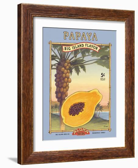 Papaya-Kerne Erickson-Framed Art Print