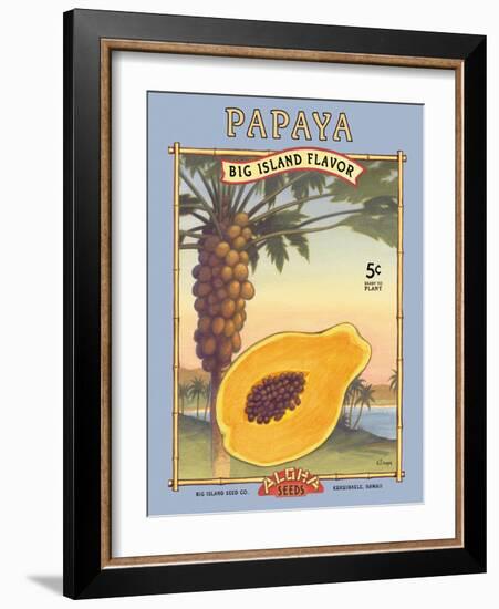 Papaya-Kerne Erickson-Framed Art Print