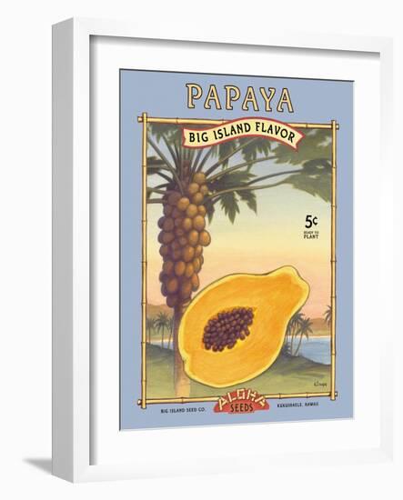 Papaya-Kerne Erickson-Framed Art Print