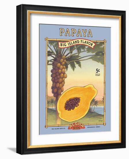 Papaya-Kerne Erickson-Framed Art Print