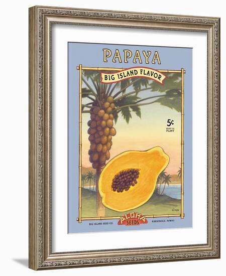 Papaya-Kerne Erickson-Framed Art Print