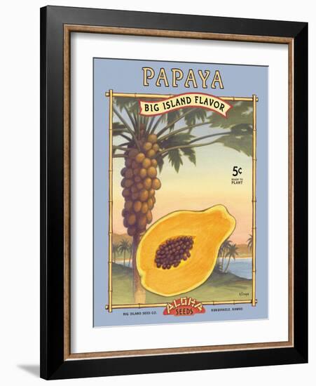 Papaya-Kerne Erickson-Framed Art Print