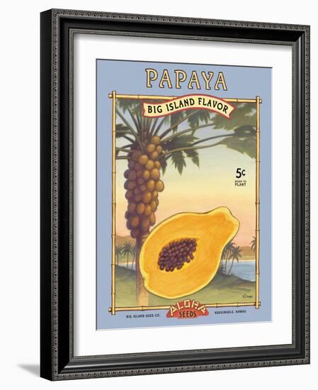 Papaya-Kerne Erickson-Framed Art Print