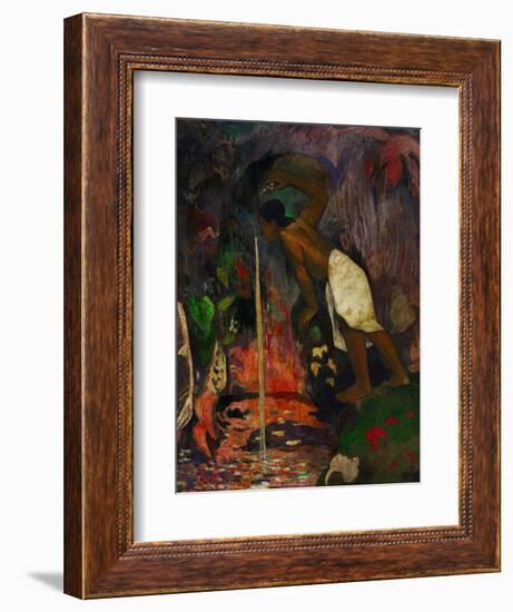 Pape Moe, 1893-Paul Gauguin-Framed Giclee Print