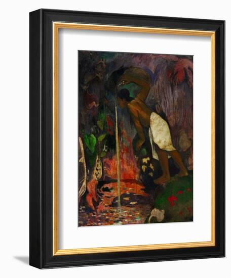 Pape Moe, 1893-Paul Gauguin-Framed Giclee Print