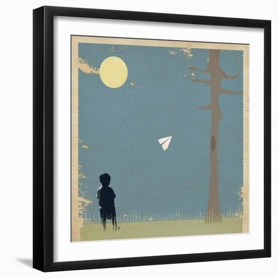 Paper Airplane-Tammy Kushnir-Framed Giclee Print