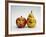 Paper Apple and Pear with Faces-Winfred Evers-Framed Photographic Print