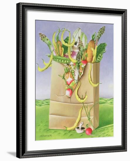 Paper Bag with Vegetables, 1992-E.B. Watts-Framed Giclee Print