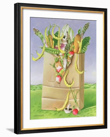 Paper Bag with Vegetables, 1992-E.B. Watts-Framed Giclee Print