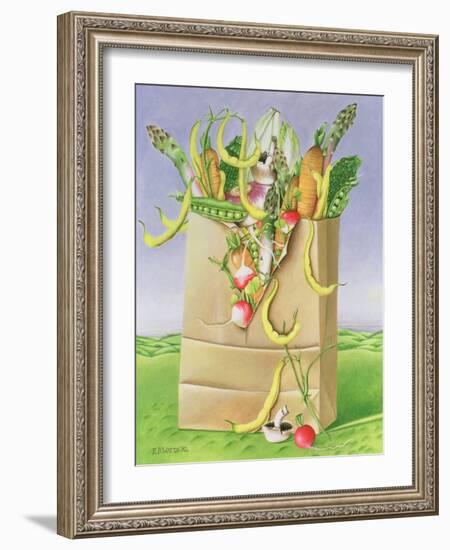 Paper Bag with Vegetables, 1992-E.B. Watts-Framed Giclee Print