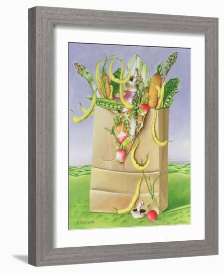 Paper Bag with Vegetables, 1992-E.B. Watts-Framed Giclee Print