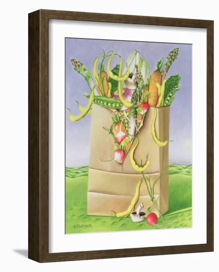 Paper Bag with Vegetables, 1992-E.B. Watts-Framed Giclee Print