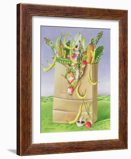 Paper Bag with Vegetables, 1992-E.B. Watts-Framed Giclee Print