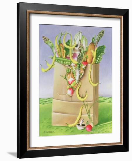 Paper Bag with Vegetables, 1992-E.B. Watts-Framed Giclee Print