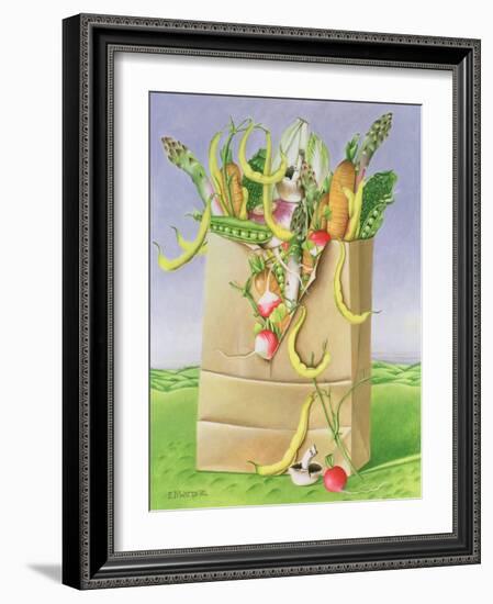 Paper Bag with Vegetables, 1992-E.B. Watts-Framed Giclee Print