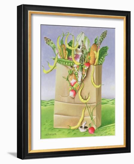 Paper Bag with Vegetables, 1992-E.B. Watts-Framed Giclee Print