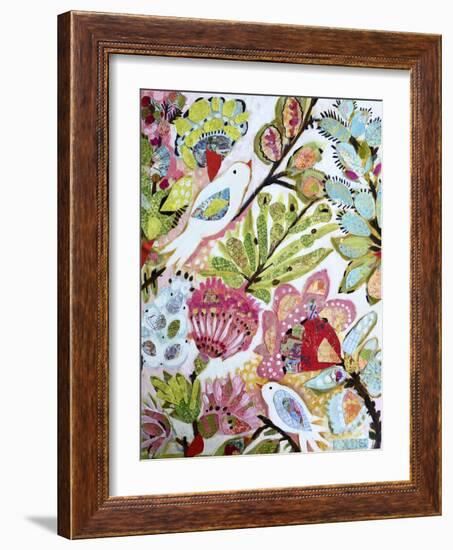 Paper Birds I-Karen Fields-Framed Art Print