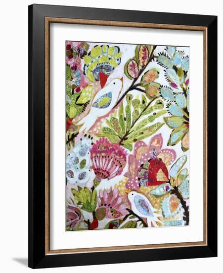 Paper Birds I-Karen Fields-Framed Art Print