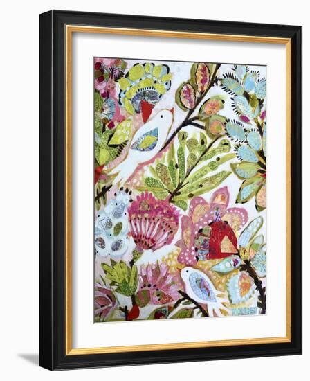 Paper Birds I-Karen Fields-Framed Art Print