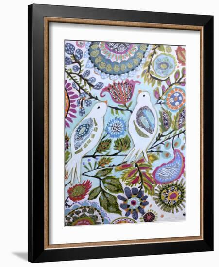 Paper Birds II-Karen Fields-Framed Art Print