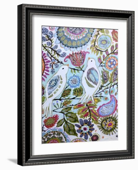 Paper Birds II-Karen Fields-Framed Art Print