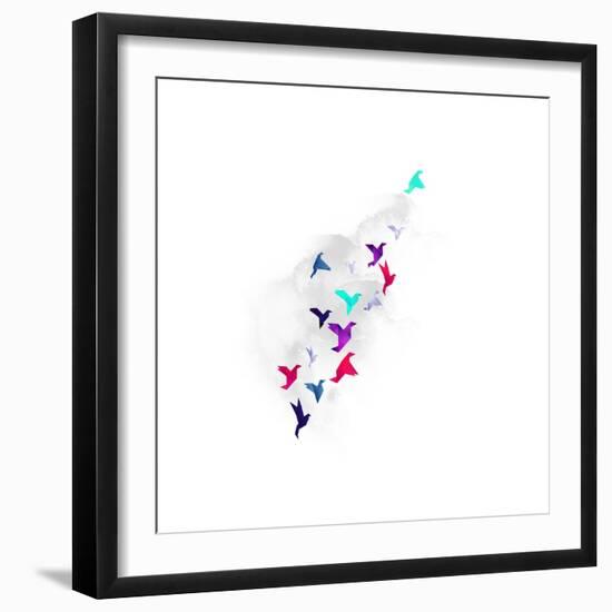 Paper Birds-Robert Farkas-Framed Art Print