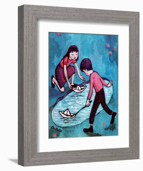 Paper Boats - Jack & Jill-Leo Politi-Framed Giclee Print