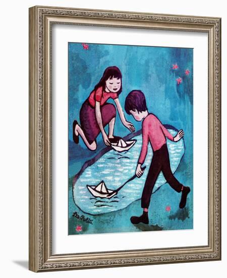 Paper Boats - Jack & Jill-Leo Politi-Framed Giclee Print