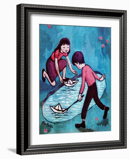 Paper Boats - Jack & Jill-Leo Politi-Framed Giclee Print