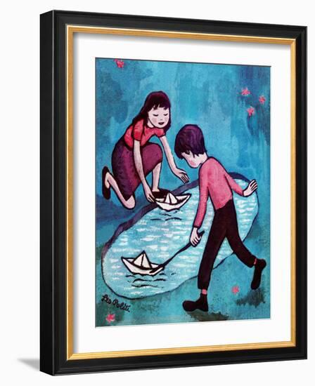 Paper Boats - Jack & Jill-Leo Politi-Framed Giclee Print