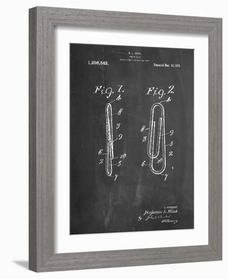 Paper Clip Patent-null-Framed Art Print