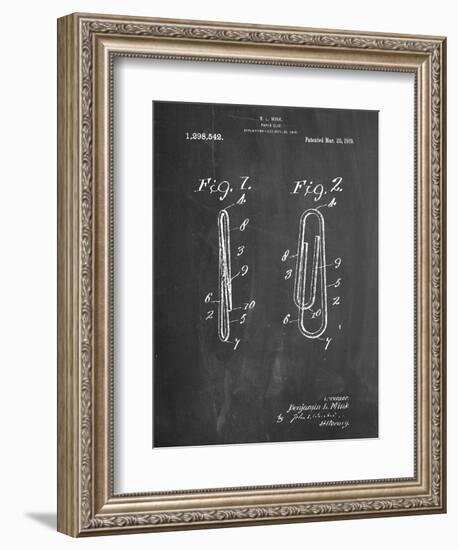 Paper Clip Patent-null-Framed Premium Giclee Print