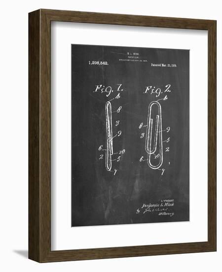 Paper Clip Patent-null-Framed Premium Giclee Print